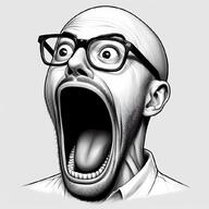 clothes ear glasses mustache open_mouth stubble variant:unknown // 1024x1024 // 100.9KB