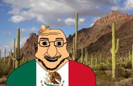 big_nose cacti cactus desert flag:mexico glasses iris irl_background mexico open_mouth sombrero stretched_face thick_eyebrows variant:cheekjak // 1170x755 // 1.3MB