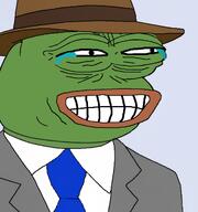 amphibian brown_hat clothes frog grey_suit hat kek kekking laugh_lines laughing nas:pepe pepe_the_frog subnas:jed suit suit_and_tie // 962x1024 // 677.0KB amphibian brown_hat clothes frog grey_suit hat kek kekking laugh_lines laughing nas:pepe pepe_the_frog subnas:jed suit suit_and_tie // 962x1024 // 677.0KB