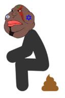 Warrior-Z(user) arab brown_skin flag:israel full_body israel mudzilla muslims poop pooping shitskin shitting star_of_david stock_image variant:meximutt // 480x720 // 56.1KB