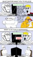 angry carrying comic computer crossed_arms crying janny pointing smile smug subvariant:neutralplier variant:chudjak variant:markiplier_soyjak variant:soyak // 1159x2000 // 980.5KB