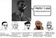 5soyjaks angry arabic_text arm beard beer bloodshot_eyes brown_skin cap closed_eyes closed_mouth clothes communism crying doctor dr_soyowad frown gigachad glasses grey_skin hair hairy hammer_and_sickle hand hat irl islam meme methamphetamine name_tag open_mouth scared smile soyjak speech_bubble star stubble subvariant:soyak_(concerned) text unibrow variant:chudjak variant:gapejak variant:soyak // 1110x759 // 358.1KB