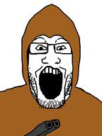 blood_(game) brown_coat coat cult cultist holding_object robe shotgun variant:markiplier_soyjak // 750x1000 // 26.4KB