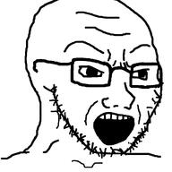 angry frustrated glasses meta:ai_generated open_mouth soyjak stubble variant:soyak // 1024x1024 // 694.8KB