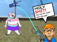 ack blue_shirt blur blurred_background bowtie chair garrys_mod glasses gmod gravity_gun hand hanging icon jbmod looking_at_you moobs orange_hair red_hair rope source_engine speaking speech_bubble stubble talking text tranny variant:bernd variant:nojak video_game // 1600x1200 // 704.3KB