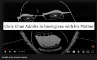chris-chan glasses inverted isabella_janke open_mouth screenshot soyjak stubble text turkey_tom variant:cobson youtube // 1229x761 // 312.8KB