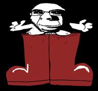 arm baby biting_lip boot creepy distorted evil fat glasses hand happy ominous open_mouth rape redraw shadow smile soyjak stubble subvariant:bootjak subvariant:hornyson variant:cobson // 567x525 // 35.7KB