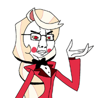 charlie charlie_morningstar closed_mouth hazbin_hotel red_jacket red_pupils variant:chudjak white_skin yellow_sclera // 640x640 // 50.4KB