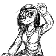 artist:sleep_chvd clothes glasses hair oekaki variant:soytan wave // 499x499 // 120.5KB