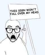 closed_eyes damaged falling frown glasses hand meta:tagme open_mouth ouch pain pointing sign soyjak stubble text transparent_background variant:abortion_lover // 794x960 // 74.2KB