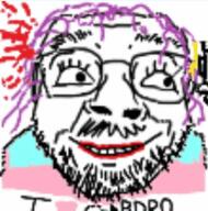 blood closed_mouth content_aware distorted gore gun hair smile soyjak stubble tranny variant:bernd // 202x204 // 75.2KB