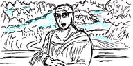 art artist:soyjakfan01 background beard detailed drawfag drawing glasses mona_lisa oekaki open_mouth parody request sketch soyjak soyjakfan01 variant:soyak // 500x250 // 55.1KB