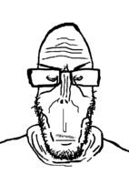 beard glasses serious subvariant:euromutt template variant:markiplier_soyjak // 590x796 // 17.4KB