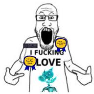 award electricity electro_pea glasses i_fucking_love open_mouth peashooter plants_vs_zombies ribbon soyjak stubble teeth variant:markiplier_soyjak variant:shirtjak // 671x672 // 225.6KB