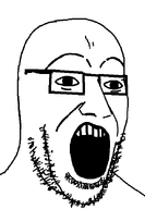 glasses looking_to_the_right open_mouth raised_eyebrows remastered stubble variant:oreojak white_skin // 450x650 // 9.8KB