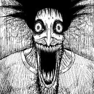 glasses hair large_nose open_mouth schizo soyjak stubble subvariant:schizojak variant:markiplier_soyjak // 1048x1584 // 265.2KB