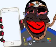 ack autism autism_speaks award bait bald blackface bloodshot_eyes blue_eyes blue_glasses blue_shirt brown_skin brown_troonjak cap chud_(boorufag) chud_(soybooru) closed_mouth clothes clown clown_nose crying discord distorted doll_(user) eyelashes flag flag:nazi_germany flag:transgender_pride_flag froot furry gangnam_style germany giggly_goon_clown glasses goonclown green_glasses hair hat heart hitler_mustache holding_object i_love i_trans_heart jake jakparty_soy medal meta:pornographic_content multiple_soyjaks mustache nate natejak nazi_germany nikocado_avocado onion open_mouth orange_skin painted_nails phone purple_hair purple_skin puzzle red_shirt rent_free rope soviet_army_uniform soybooru soyjak spam spammer stubble subvariant:chudjak_front subvariant:jartycuck subvariant:muscular_chud swastika template tongue tranny transparent transparent_background trend:aryan trend:jartycuck trend:slopjak variant:bernd variant:chudjak variant:cobson variant:feraljak variant:kuzjak variant:soyak yellow_hair yellow_teeth // 921x763 // 266.5KB