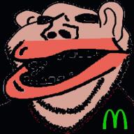 3dgifmaker amerimutt brown_skin ear open_mouth soyjak stubble subvariant:impish_amerimutt variant:impish_soyak_ears // 250x250 // 608.7KB