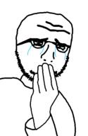 crying glasses hand soyjak stubble variant:nulljak // 350x537 // 3.8KB