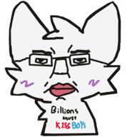 animal billions_must blush boykissersilly_cat cat catboy chud faggot femboy gay glasses kissing subvariant:pol_face variant:chudjak // 1080x1080 // 131.0KB