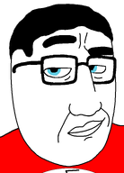 aryan blue_eyes closed_mouth edit eyebrows flag:nazi_germany glasses hair lips nazism nose smirk subvariant:smugchud swastika variant:chudjak variant:smugjak // 554x772 // 11.7KB