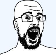 beard ear glasses mr_beast open_mouth soyjak variant:beastjak2 // 705x696 // 32.3KB