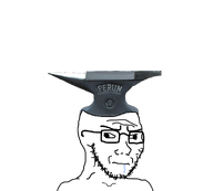 anvil cross_eyed drool dumb hand object object_on_head subvariant:soyak_(irritated) variant:soyak // 1001x900 // 204.4KB