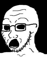 glasses meta:tagme missing_eye open_mouth stubble variant:soyak // 644x800 // 11.7KB