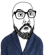 cardigan cardiganjak clothes glasses oc open_mouth soyjak stubble transparent transparent_background variant:awesjak // 1848x2310 // 2.0MB