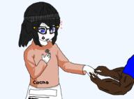 2soyjaks arm avengers beanie black_skin blue_eyes blush clothes dress eyelashes female glasses hair hand happy hat heart jake jartyBVLL long_hair marriage muscles muscular_male nails necklace no_nose open_mouth queen_of_spades ring soy soyjak soylent_(cacao) teeth transparent_background variant:soytan white_skin // 1000x733 // 40.8KB