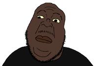 beard black_skin glasses nigger open_mouth variant:brightson yellow_sclera // 835x585 // 13.5KB