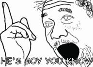 black_stubble comic_sans freckles hand meme morgan_freeman nose open_mouth pointing soyjak stubble template text variant:gapejak // 769x557 // 175.7KB