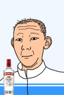 1864 alcohol altai bottle closed_mouth clothes ear flag flag:altai hair neutral russia smirnoff soyjak text track_suit transparent transparent_background variant:kuzjak vodka white_skin // 810x1192 // 117.7KB