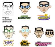 angry artist:histlebub cartoon cartoon_network closed_mouth codename_kids_next_door dexter's_laboratory ear glasses hair multiple_soyjaks nickelodeon pol_(4chan) powerpuff_girls redraw rugrats soyjak style_emulation subvariant:chudjak_front text the_fairly_odd_parents variant:chudjak // 1000x850 // 243.0KB