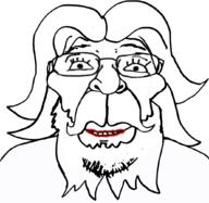 a_christmas_carol beard closed_mouth eyelashes glasses hair mustache smile soyjak variant:bernd // 1034x1007 // 324.7KB