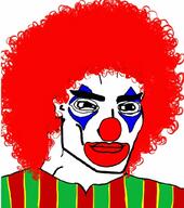 afro clown clown_nose clown_wig handsome variant:chudjak // 907x1024 // 347.7KB