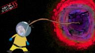 2soyjaks astronaut black_hole bloodshot_eyes crying drawn_background full_body glasses mustache open_mouth purple_hair red_skin rope smug soyjak space space_station_13 stubble tongue tranny variant:bernd variant:chudjak video_game // 1920x1080 // 2.5MB