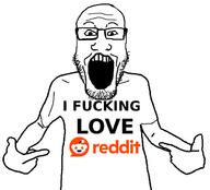 clothes glasses hand i_fucking_love i_love open_mouth pointing reddit snoo soyjak stubble text tshirt variant:markiplier_soyjak // 618x559 // 66.5KB
