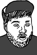 cap clothes ear hat meta:tagme soyjak stubble variant:unknown youtuber // 372x555 // 110.2KB