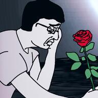 chud crying rose sad t-shirt variant:chudjak // 640x640 // 85.1KB