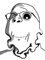 bald deformed glasses ominous smile stubble subvariant:wholesome_soyjak variant:gapejak warped white_background white_skin // 600x800 // 169.8KB