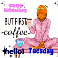 animated coffee ext=gif froot good_morning meta:tagme pajamas sparkle subvariant:wholesome_soyjak text tuesday variant:gapejak // 440x436 // 838.6KB