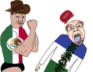 cascadia castizaryan castizo castizo_futirism chud chudcel flag:cascadia flag:mexico mexiaryan mexican_flag mexico muscular_male soyjak // 2880x2243 // 1.2MB