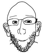 glasses open_mouth series:fusionjaks smile stubble subvariant:massjak teeth variant:gapejak variant:nojak // 441x518 // 37.2KB