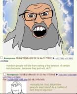 2soyjaks 4chan angry beard glasses glowing god green_hair greentext grey_eyes irl_background screenshot sky smile soyjak stubble subvariant:wholesome_soyjak text variant:feraljak variant:gapejak // 1100x1358 // 1.2MB