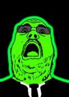 central_intelligence_agency clothes federal_bureau_of_investigation glasses glowing glownigger green_skin necktie soyjak stubble suit trend:glowie variant:rangujak // 182x255 // 25.2KB