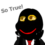 big_eyes black_hair brown_eyes clothes cobblestone cobblestone_(user) cutebooru_(user) distorted female girl glasses hand looking_up necktie neutral pigtails puppy_eyes red_lips red_tie series:cobblestonemoji smile so_true soyjak_wiki subvariant:gapejak_female suit text twintails vantablack vantablack_skin variant:gapejak white_background yellow_glasses // 1000x1000 // 110.1KB