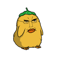 eyebrows ghibli glasses leaf ootorisama variant:chudjak white_background yellow_skin // 2000x2000 // 31.2KB