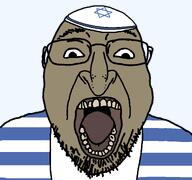 brown_skin clothes hat jewish_nose judaism jude kike kippah nose series:yehudyakim star_of_david tallit variant:bernd // 1255x1175 // 44.3KB