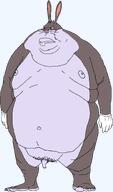 big_chungus buckteeth bugs_bunny fat fur glove naked obese penis rabbit rabbit_ears subvariant:beast subvariant:endmutt subvariant:morbidmutt variant:meximutt white_gloves // 1749x2964 // 277.9KB